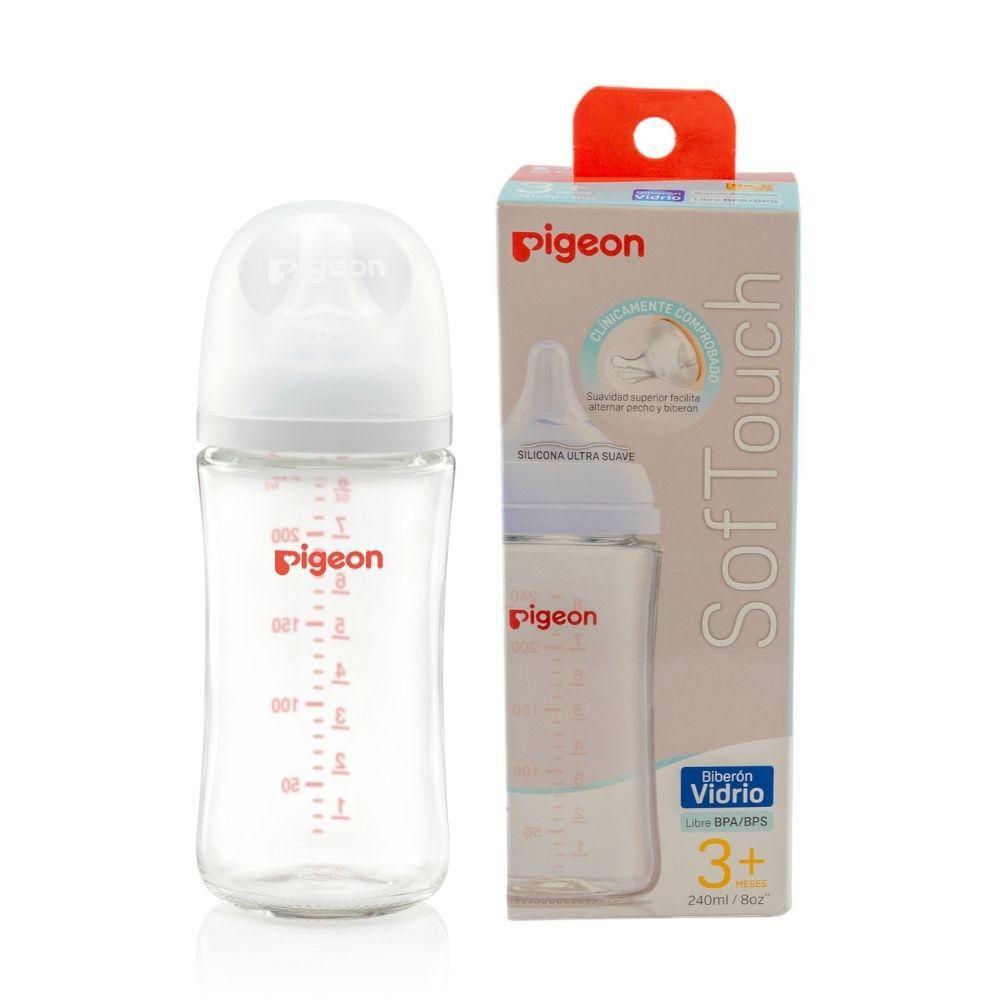 Mamadera Softouch Vidrio 240ml Pigeon-2