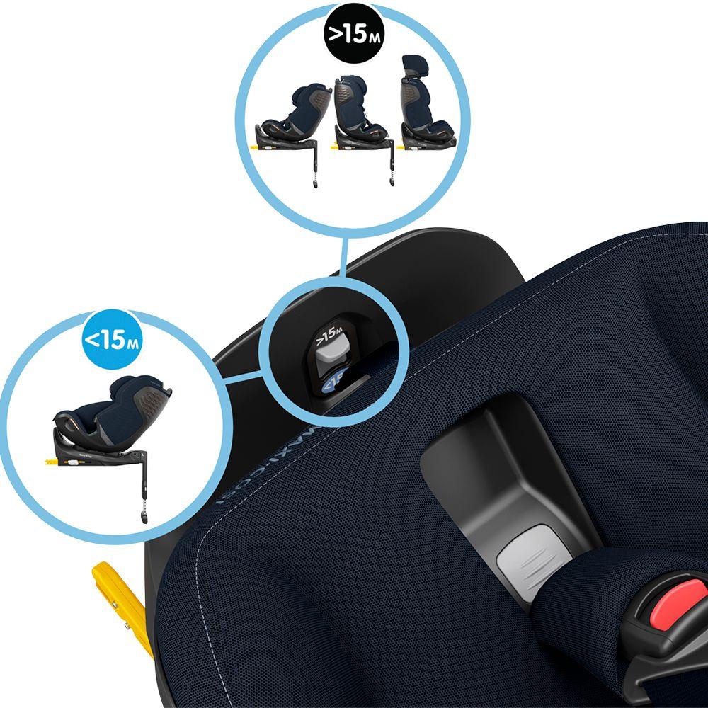Silla Auto Convertible Emerald 360° Pro Authentic Blue Maxi Cosi-6