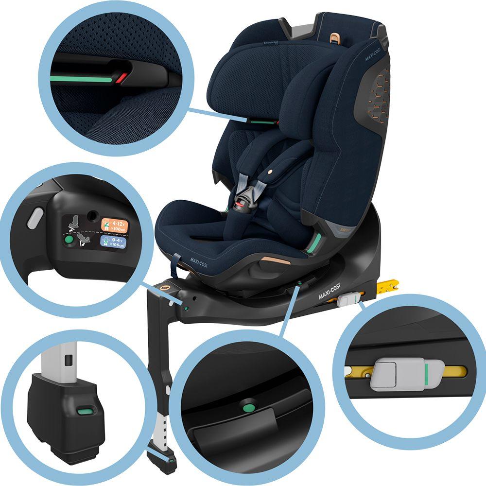 Silla Auto Convertible Emerald 360° Pro Authentic Blue Maxi Cosi-7