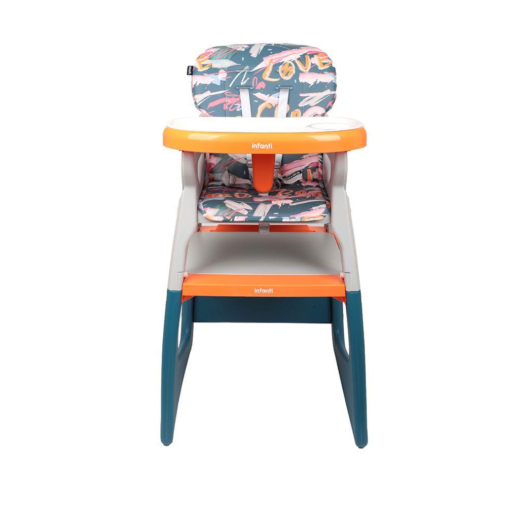 Silla Comer Alta Sit-Up Plus Naranja/Azul Infanti-2