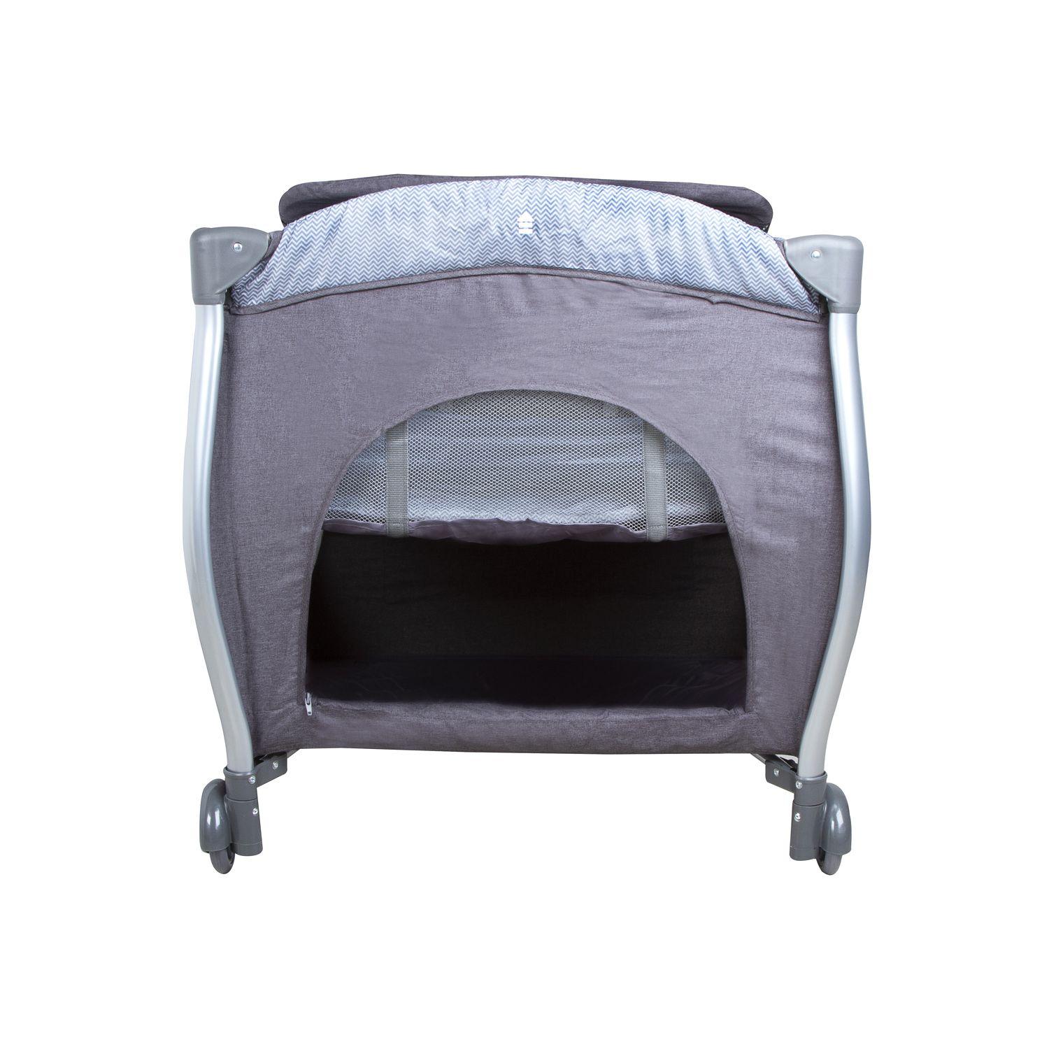Cuna Playard Luna Grey Dots Infanti-3