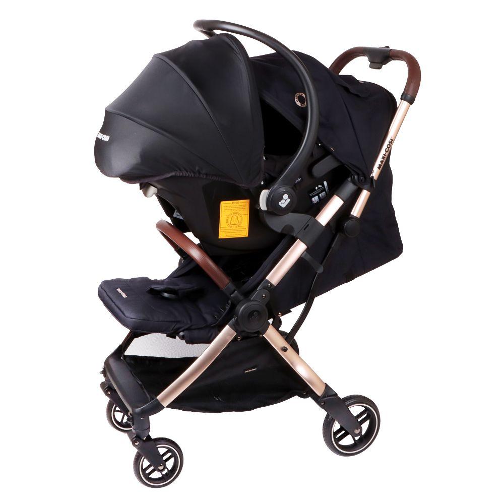 Coche Travel System Eva3 Essential Black Champagne Maxi Cosi-2