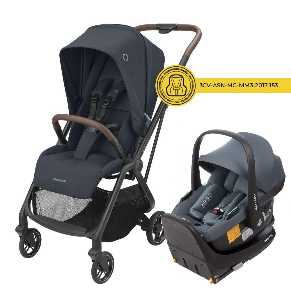 Coche Travel System Leona 2 + Silla Cabriofix Essential Graphite-1