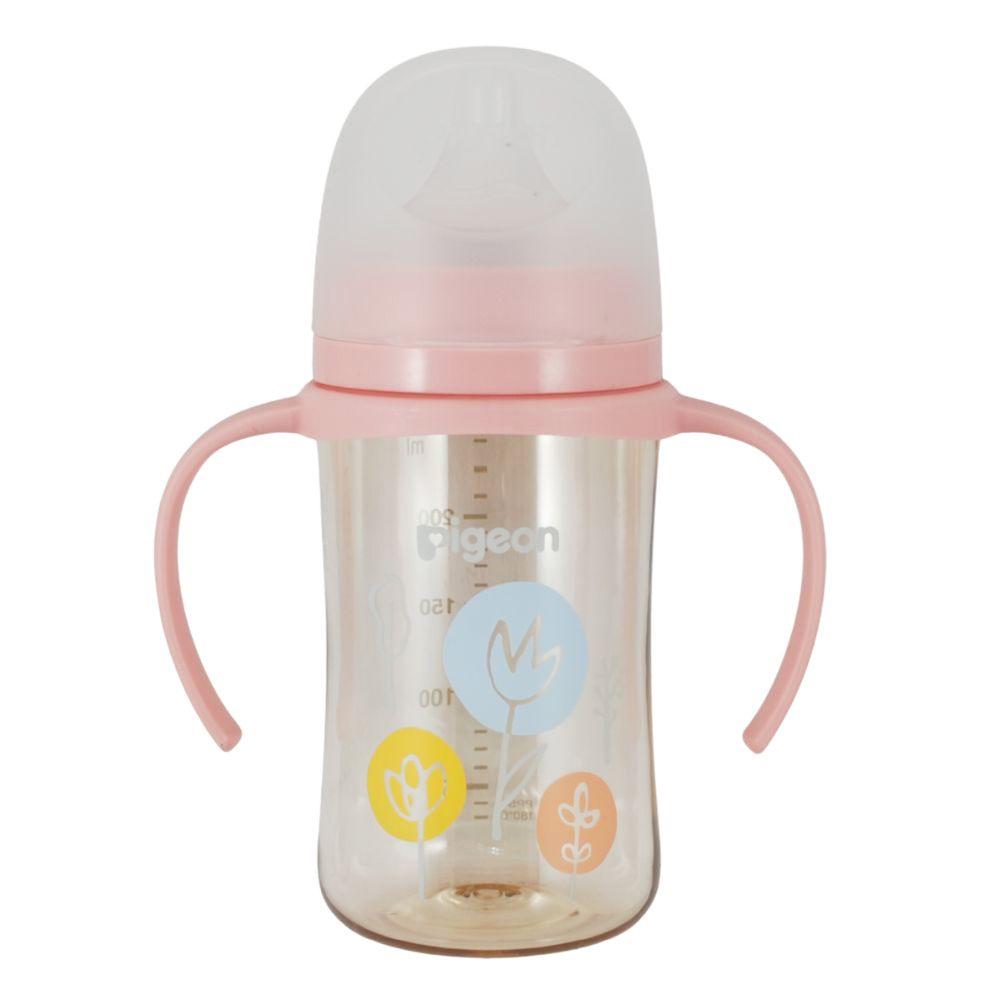 Mamadera Softouch PPSU con Asas 240ML Pigeon - Flores-0