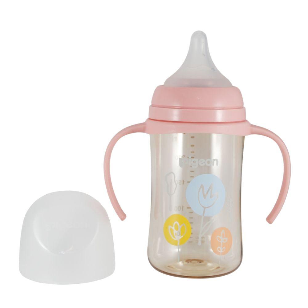 Mamadera Softouch PPSU con Asas 240ML Pigeon - Flores-1