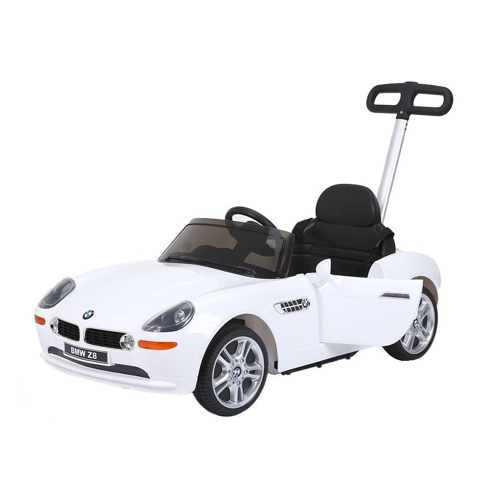 Auto Con Guía Direccionable Bmw Z8 Blanco Infanti-2