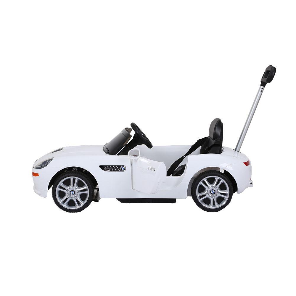 Auto Con Guía Direccionable Bmw Z8 Blanco Infanti-3