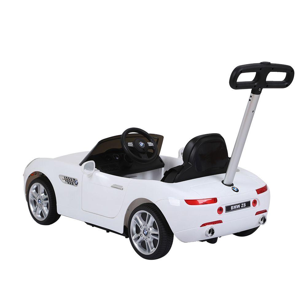 Auto Con Guía Direccionable Bmw Z8 Blanco Infanti-4