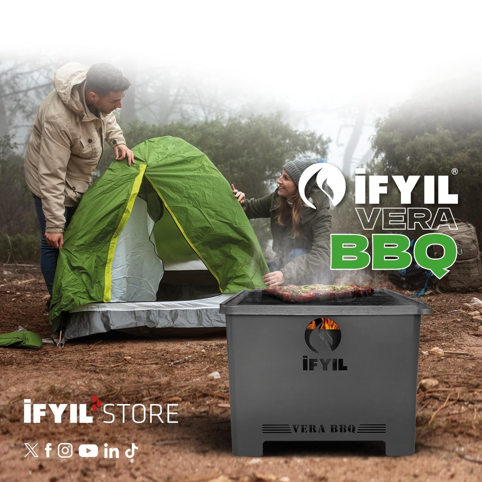 Parrilla IFYIL VERA BBQ. Portátil. De pellets de madera. Sin electricidad y sin humo!-3