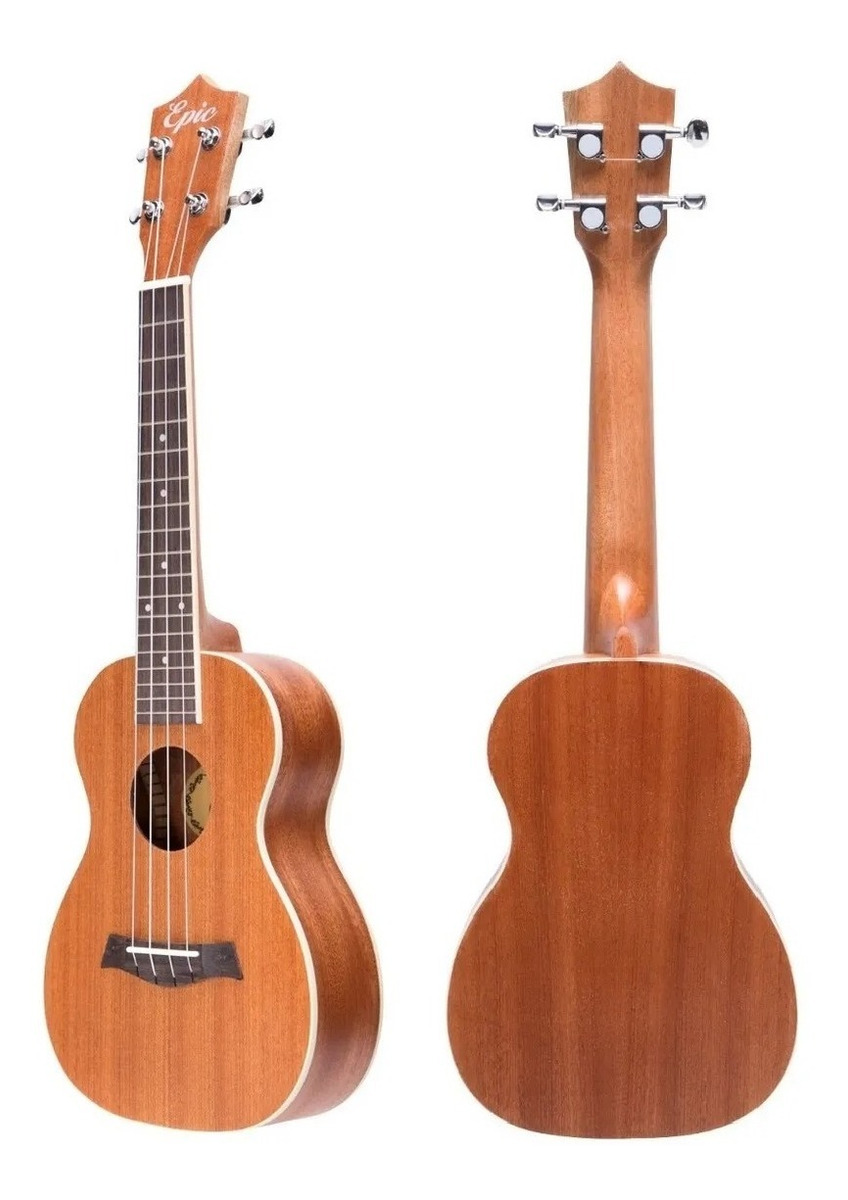 Ukelele Tenor Epic Uk26 19trastes Funda Soporte Cejillo Afinador-5