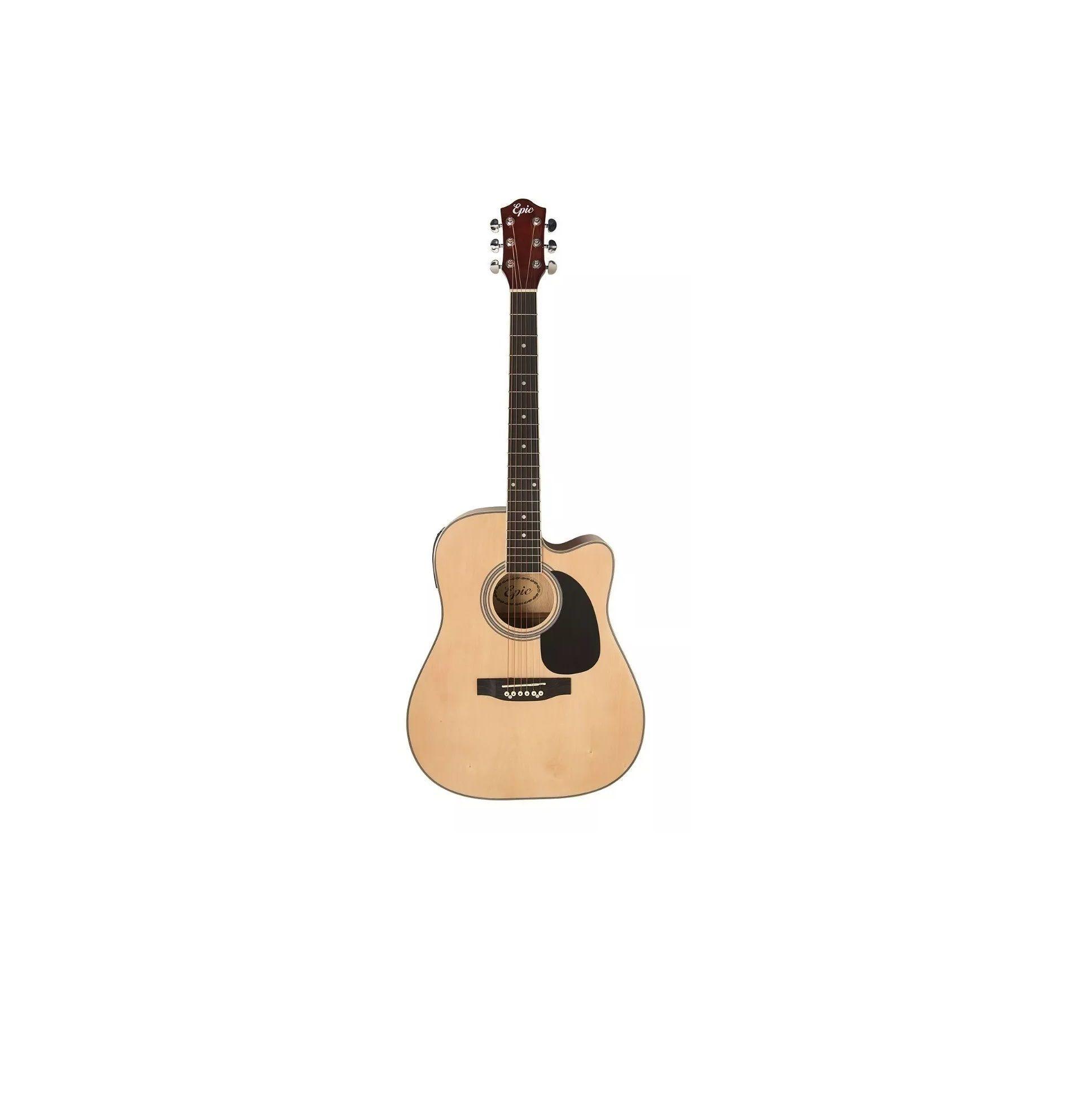 Guitarra Electroacustica Cutaway Epic Ea41 Abeto 21 Trastes-3