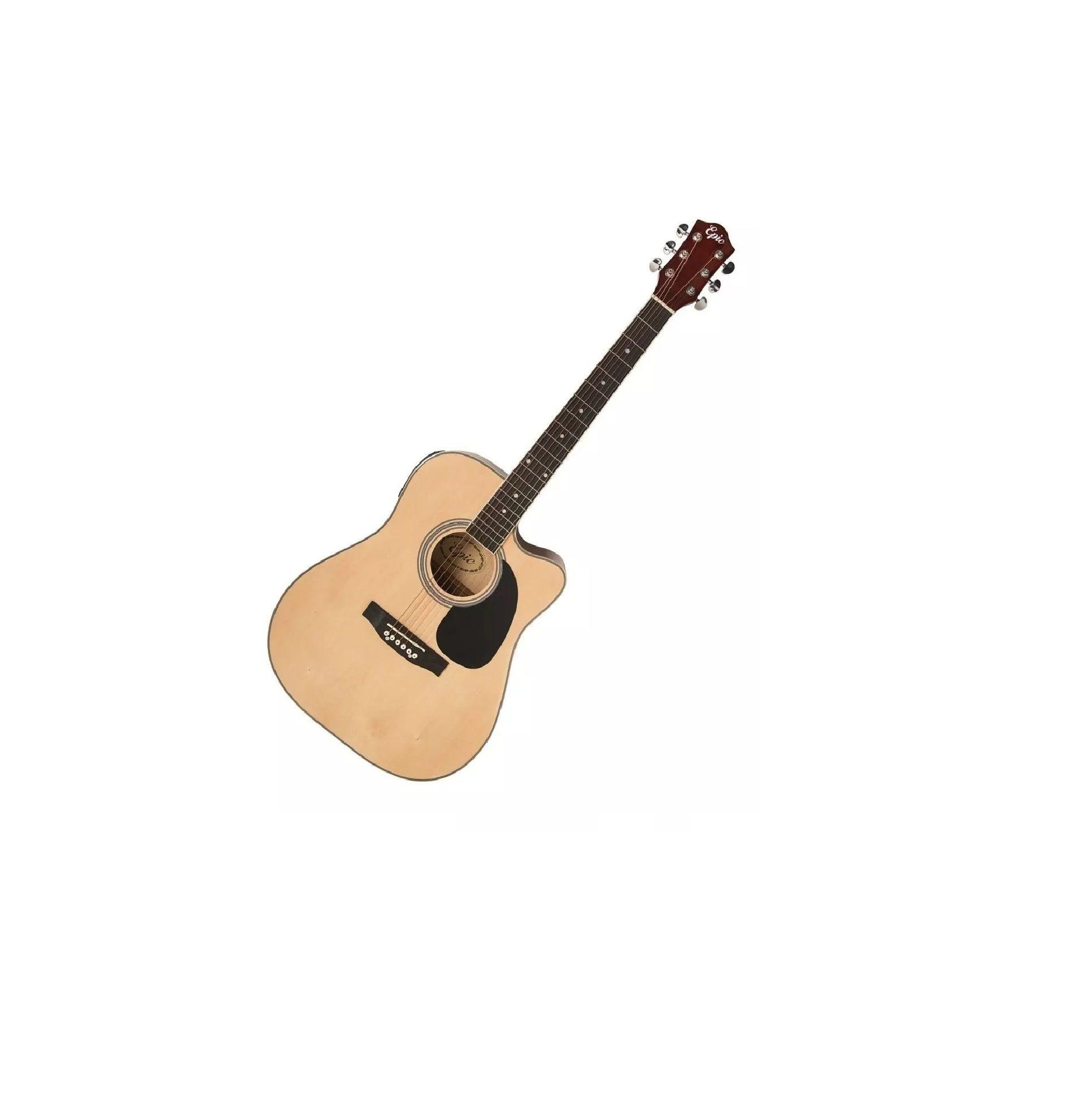 Guitarra Electroacustica Cutaway Epic Ea41 Abeto 21 Trastes-4