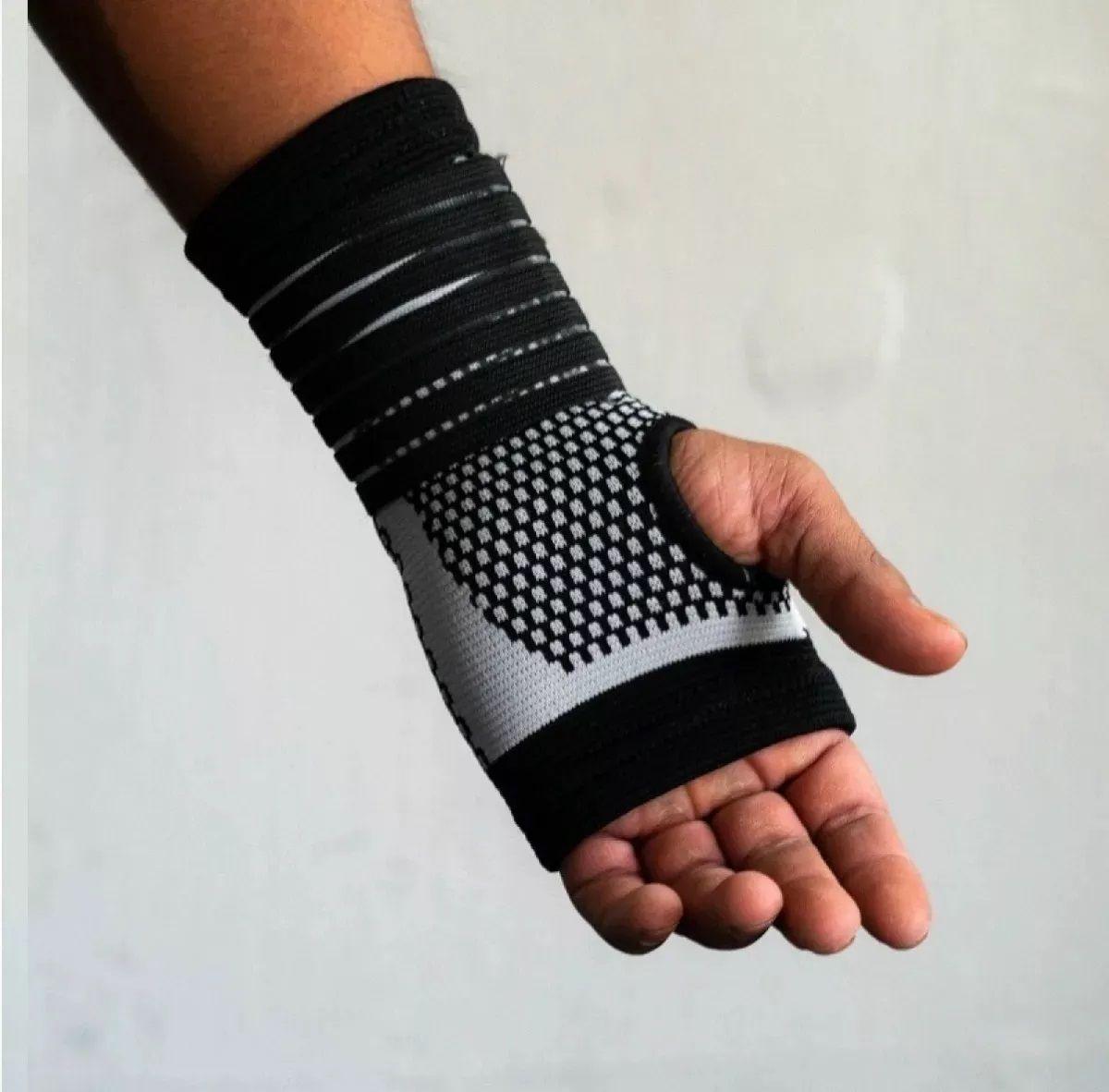 Muñequera Elastica Soporte Compresión Ortopedica Muñeca Mano-5