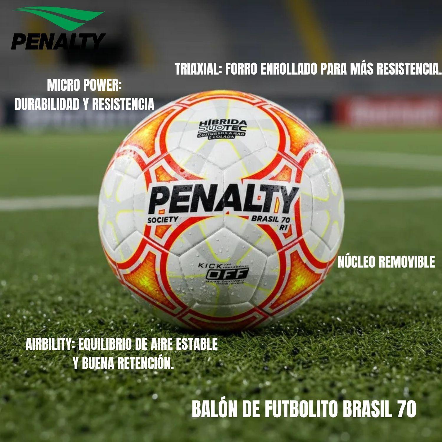 Balon Futbolito Pelota Futbol7 Penalty Brasil70 Bot Medio N5-2