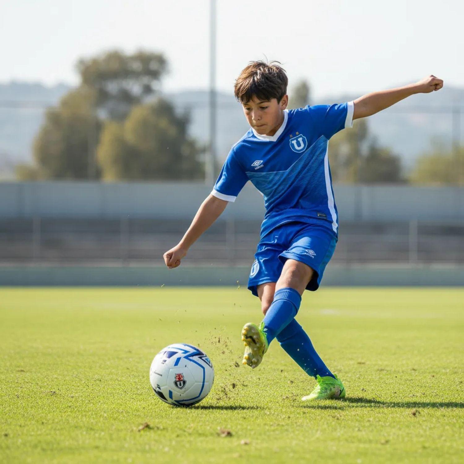 Balon Futbol Escuela U De Chile N5 Oficial Olymphus Bote Alto-3