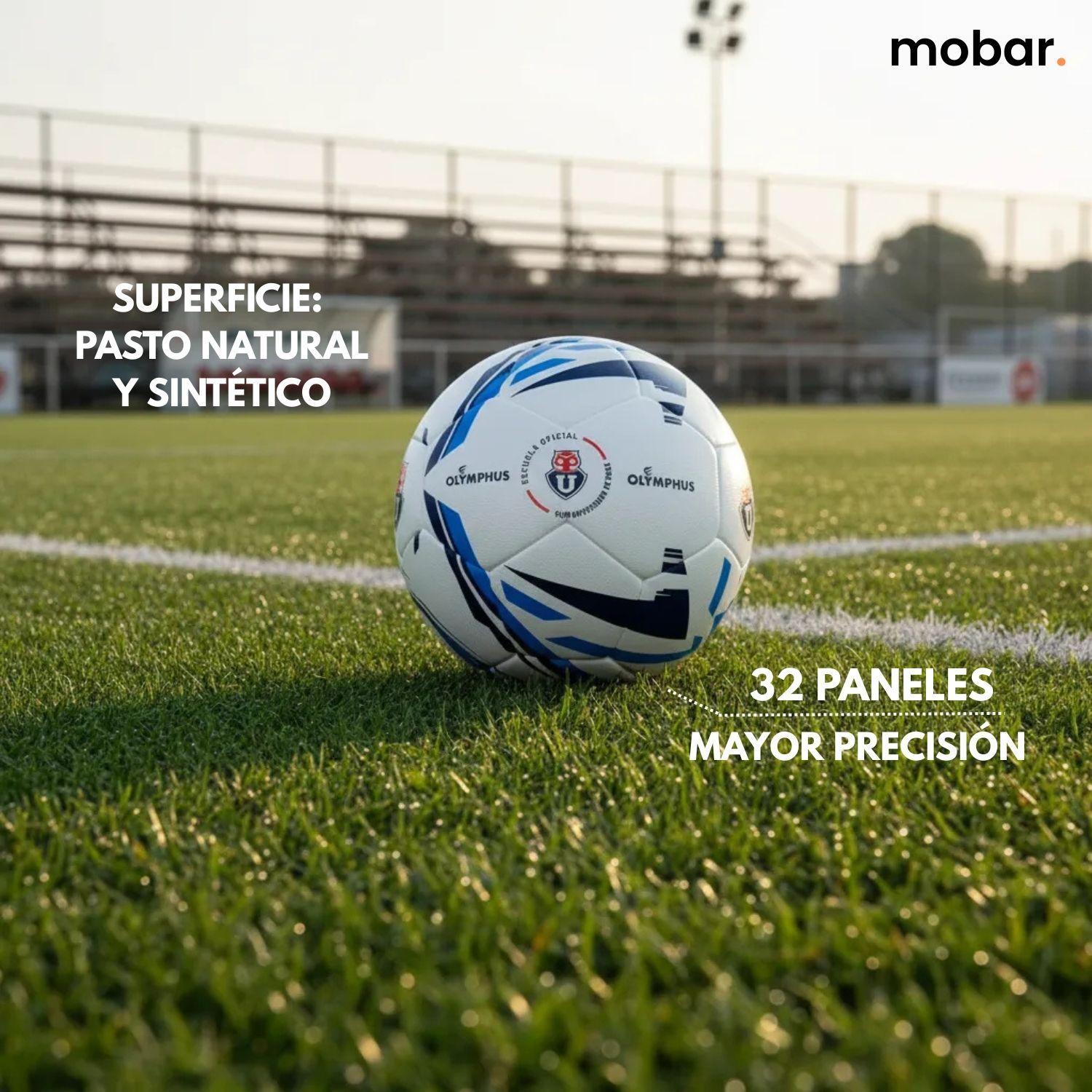 Balon Futbol Escuela U De Chile N5 Oficial Olymphus Bote Alto-4