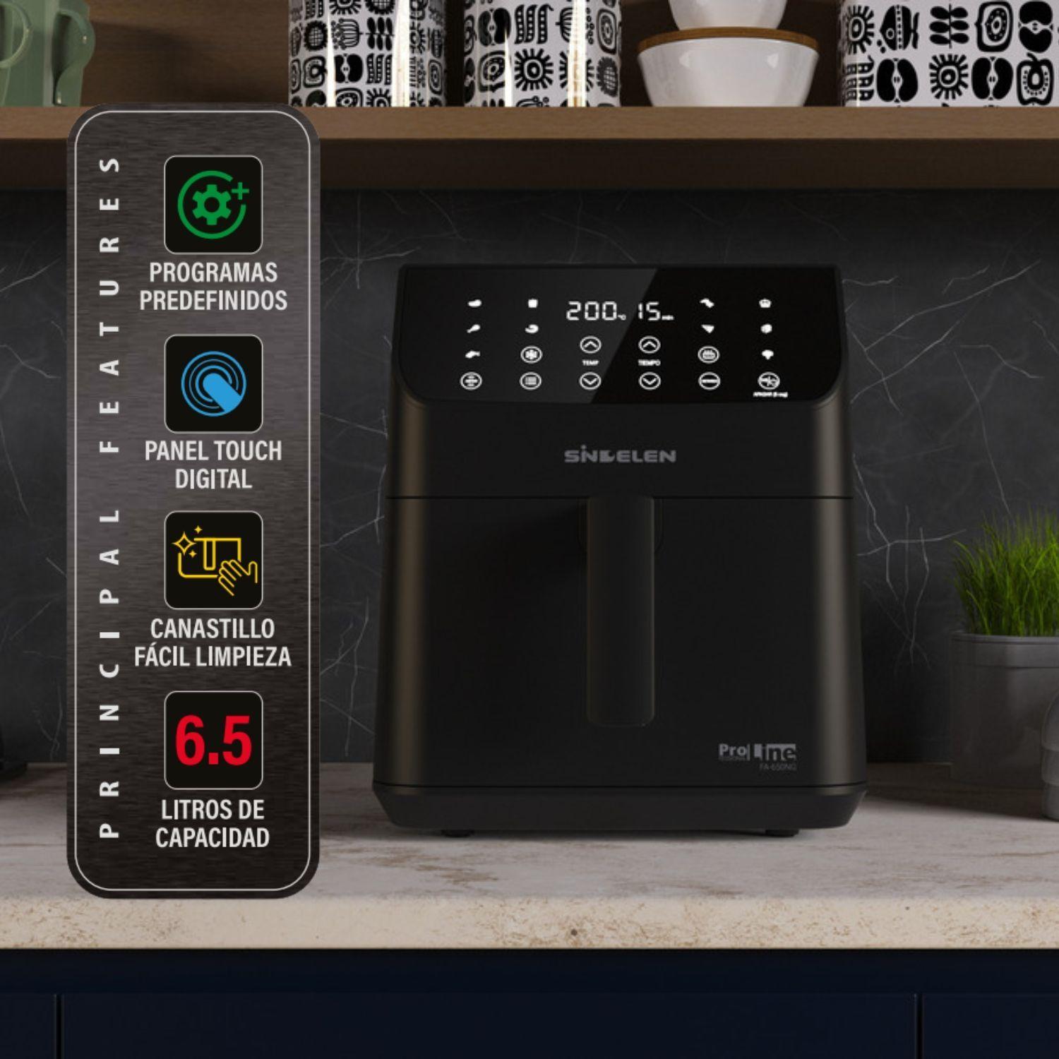 Freidora Aire Sindelen 6 5lts Fa 650ng Panel Digital 10 Prog-6