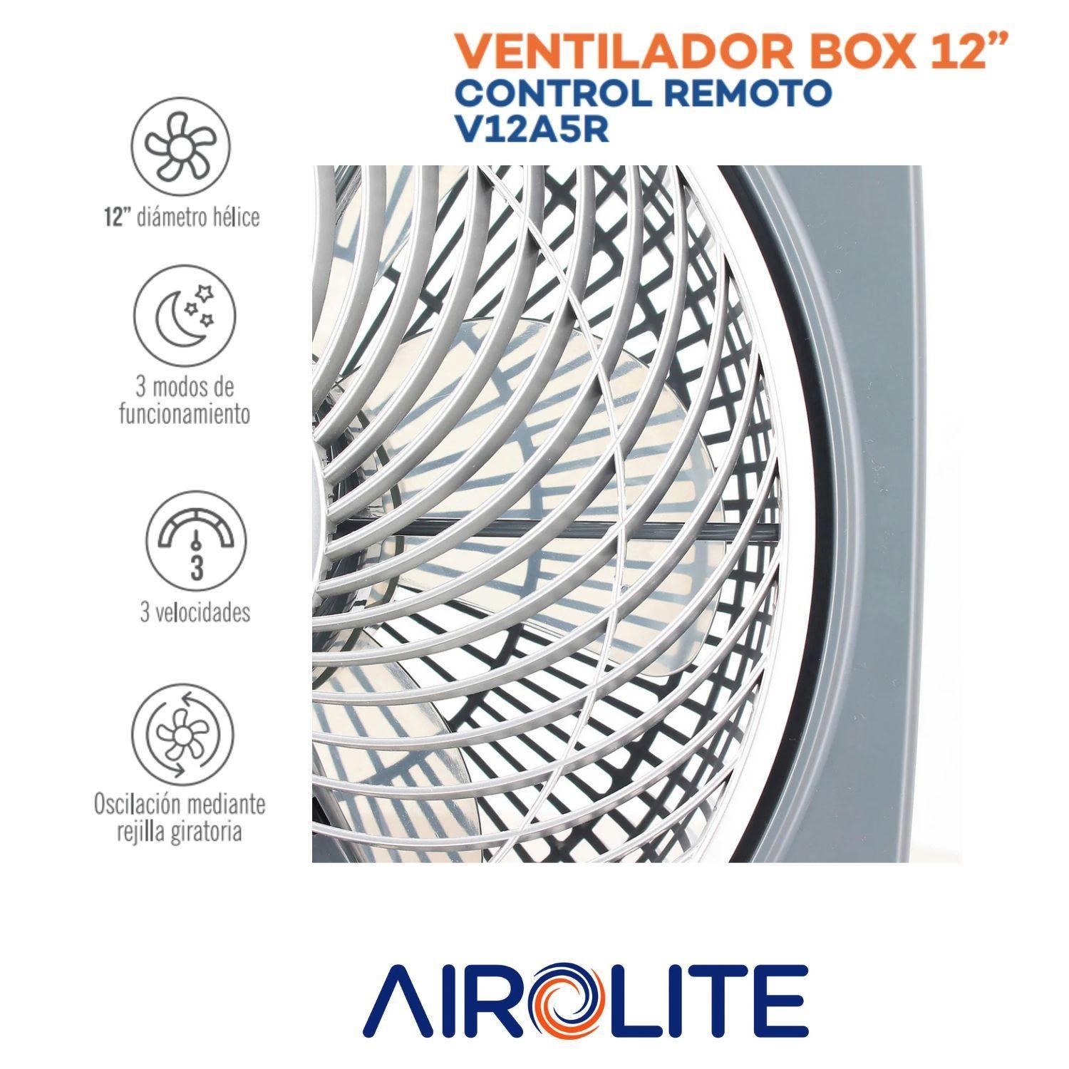 Ventilador Piso Escritorio 12 Cr Y Timer V12a5r Airolite-5