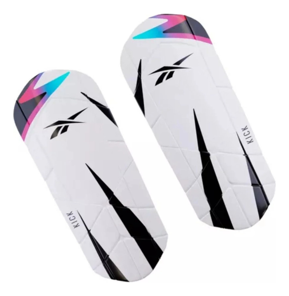 Canilleras Futbol Espinilleras Deportivas Reebok Kick Adulto Fucsia Negro-3