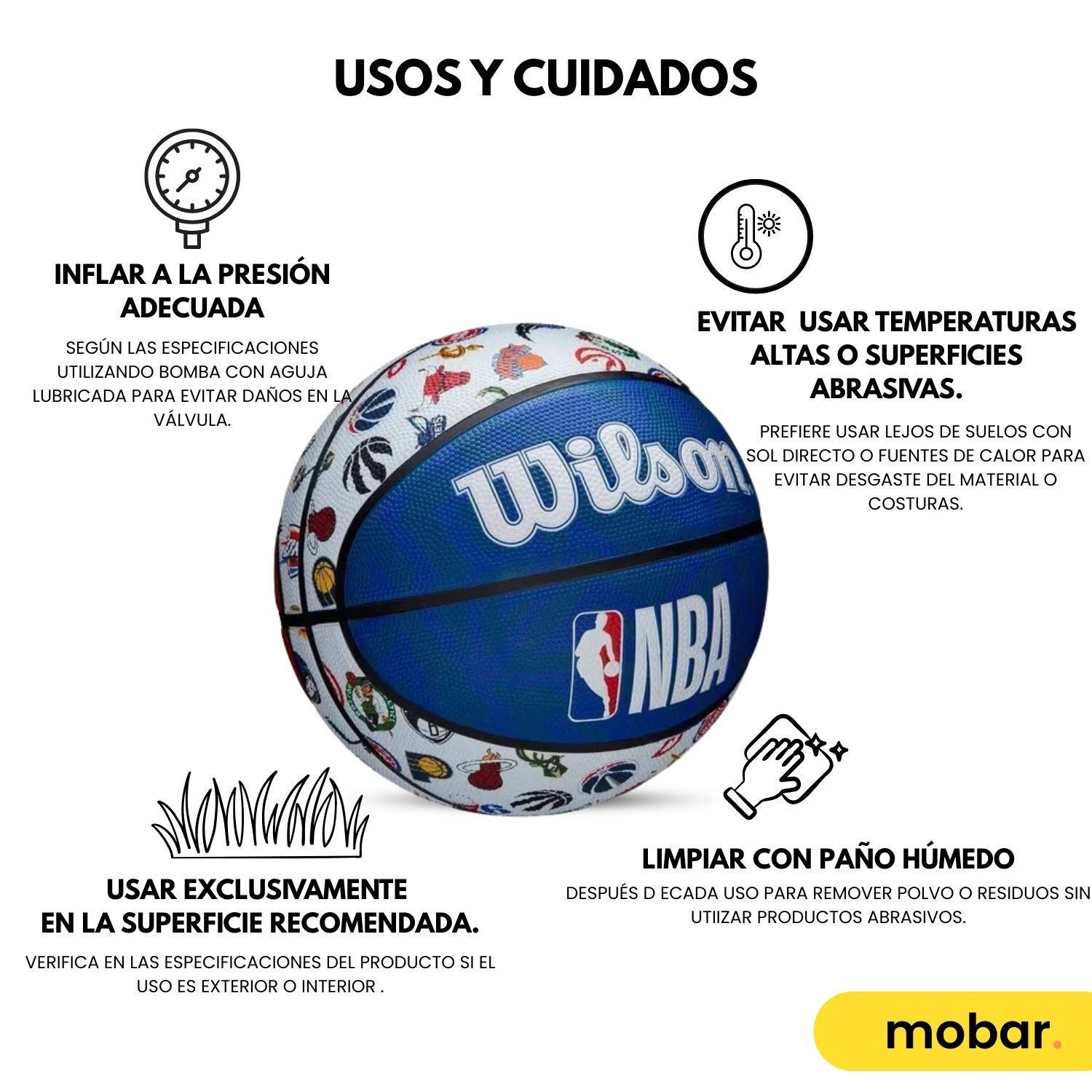 Balon Basquetbol Basketball Wilson All Team Tama o 7 Oficial-8