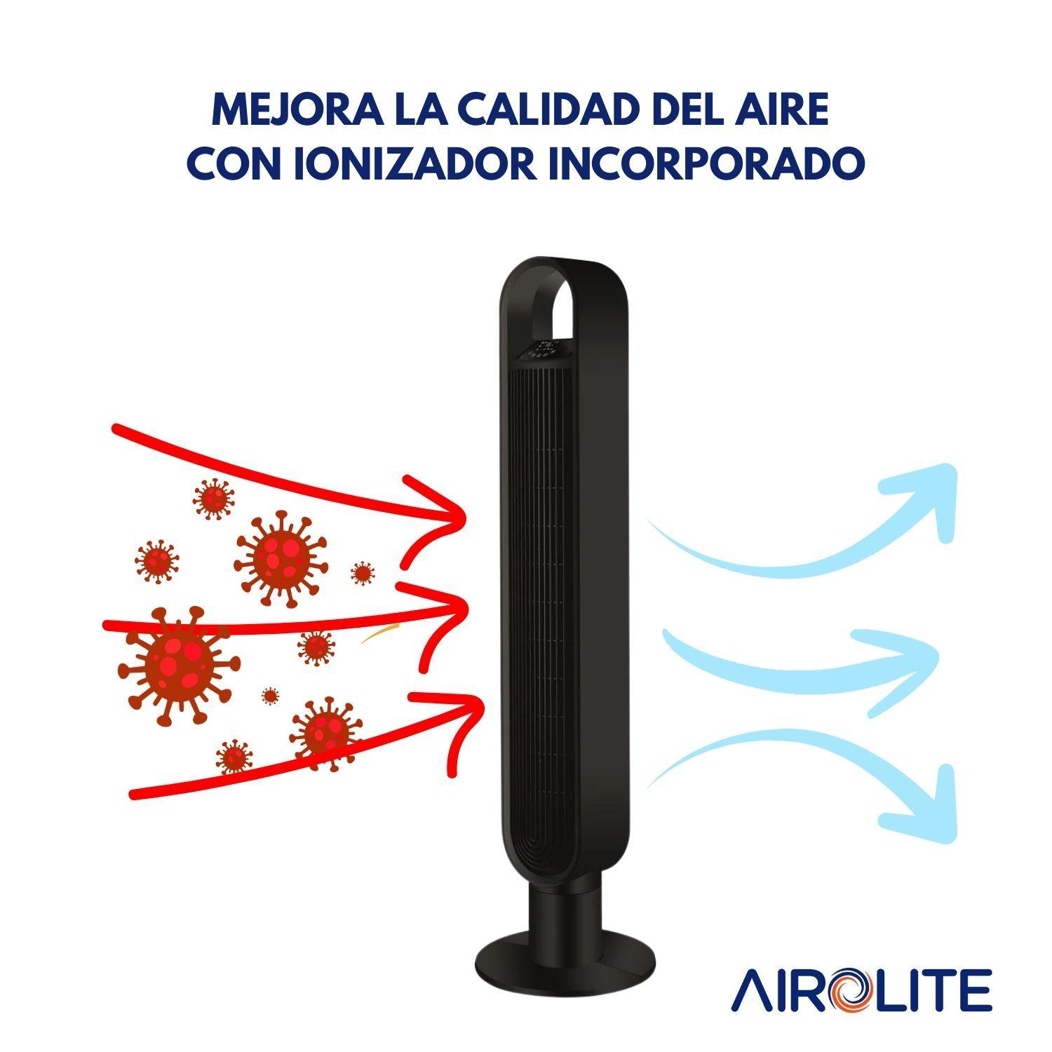 Ventilador Torre Pie Purificador Aire Vt08r Wifi Airolite Control Remoto-3