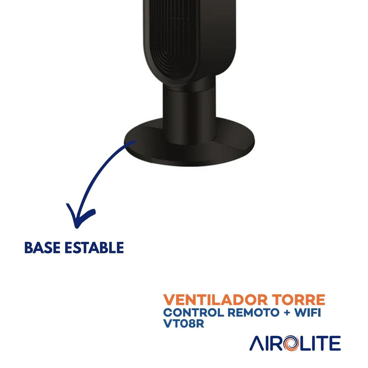 Ventilador Torre Pie Purificador Aire Vt08r Wifi Airolite Control Remoto-4