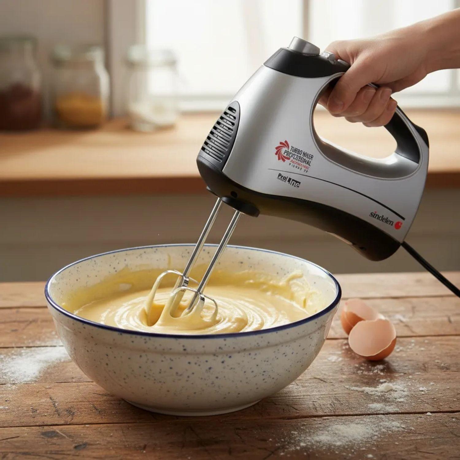 Batidora Mezcladora Manual Sindelen B-3005tp Con Turbo 300w-6