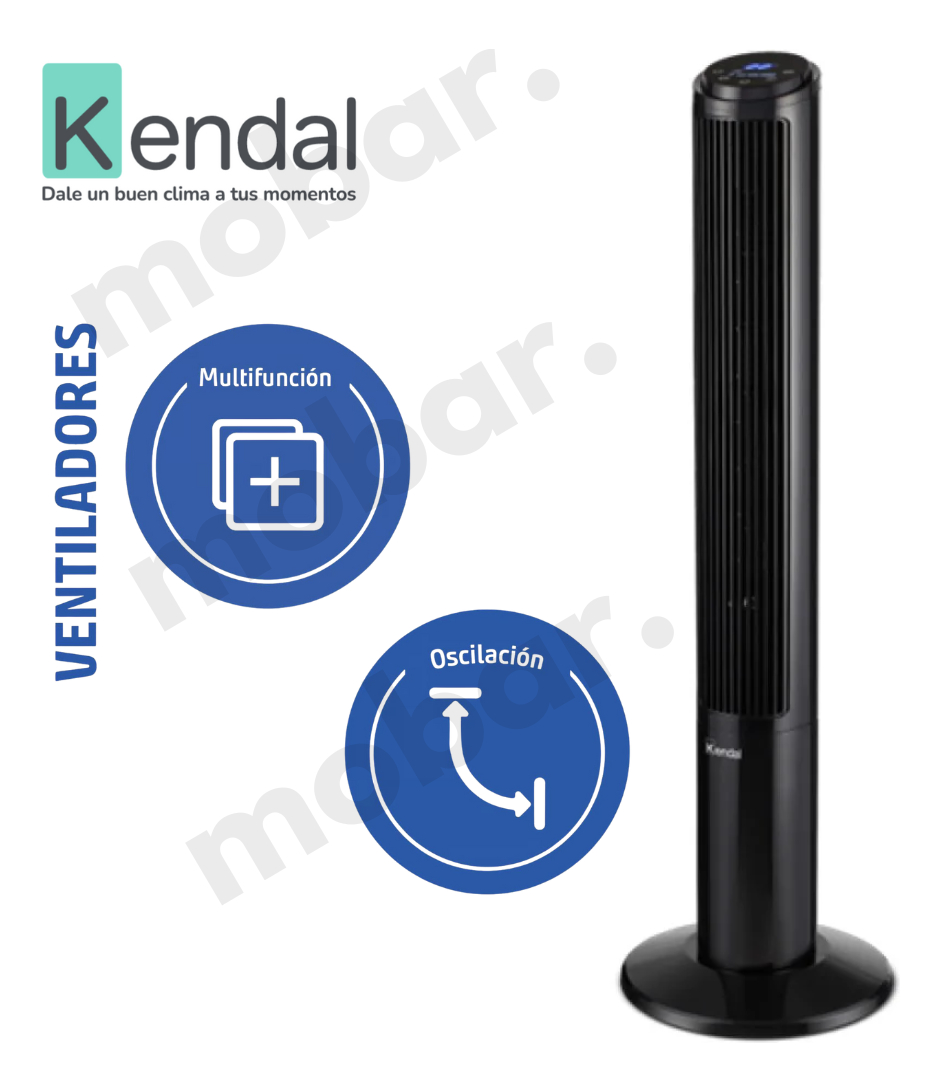 Ventilador Torre Pedestal Silencioso Kendal Kvt-k4007 Wifi-6