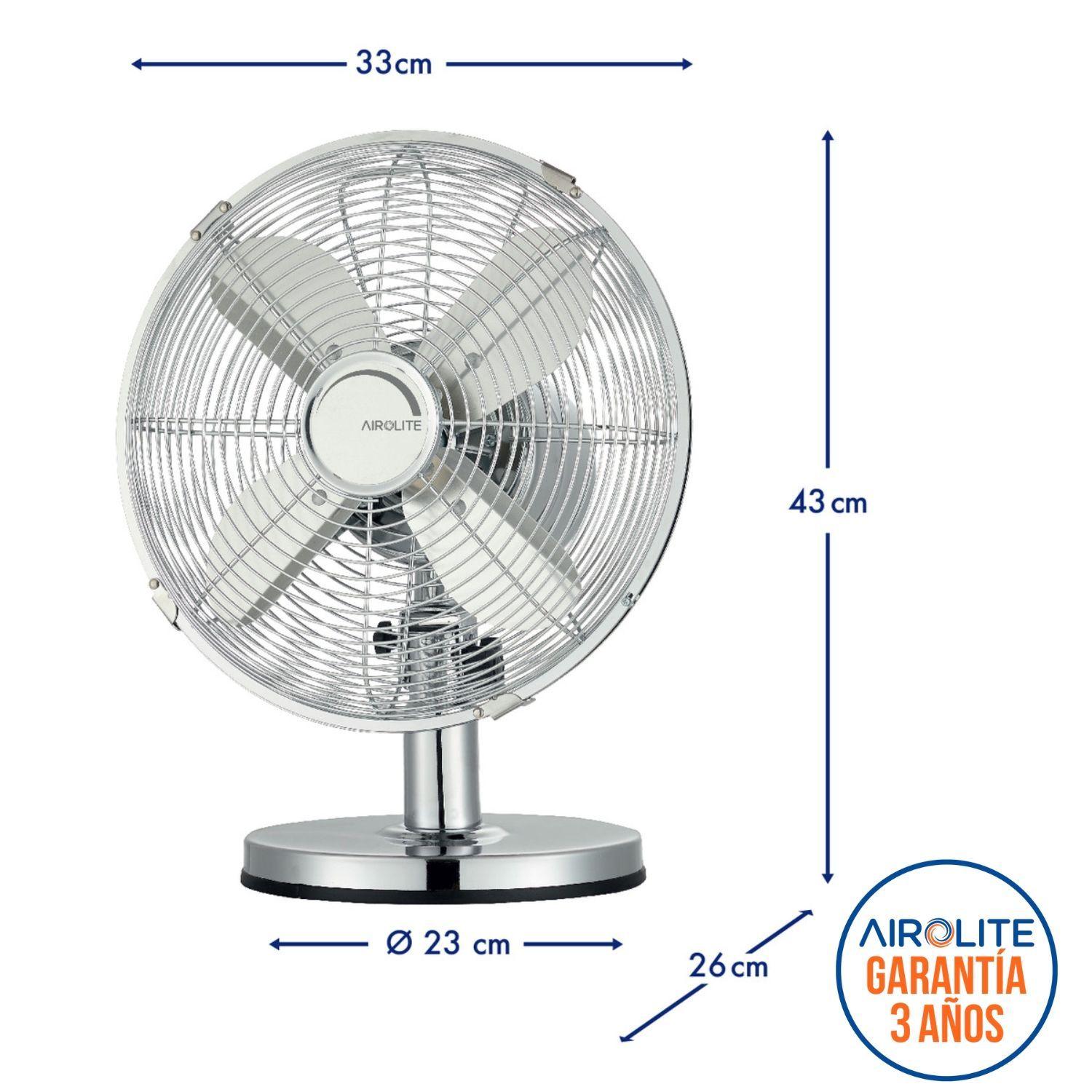 Ventilador Sobremesa Silencioso Metálico V12sm Airolite-6