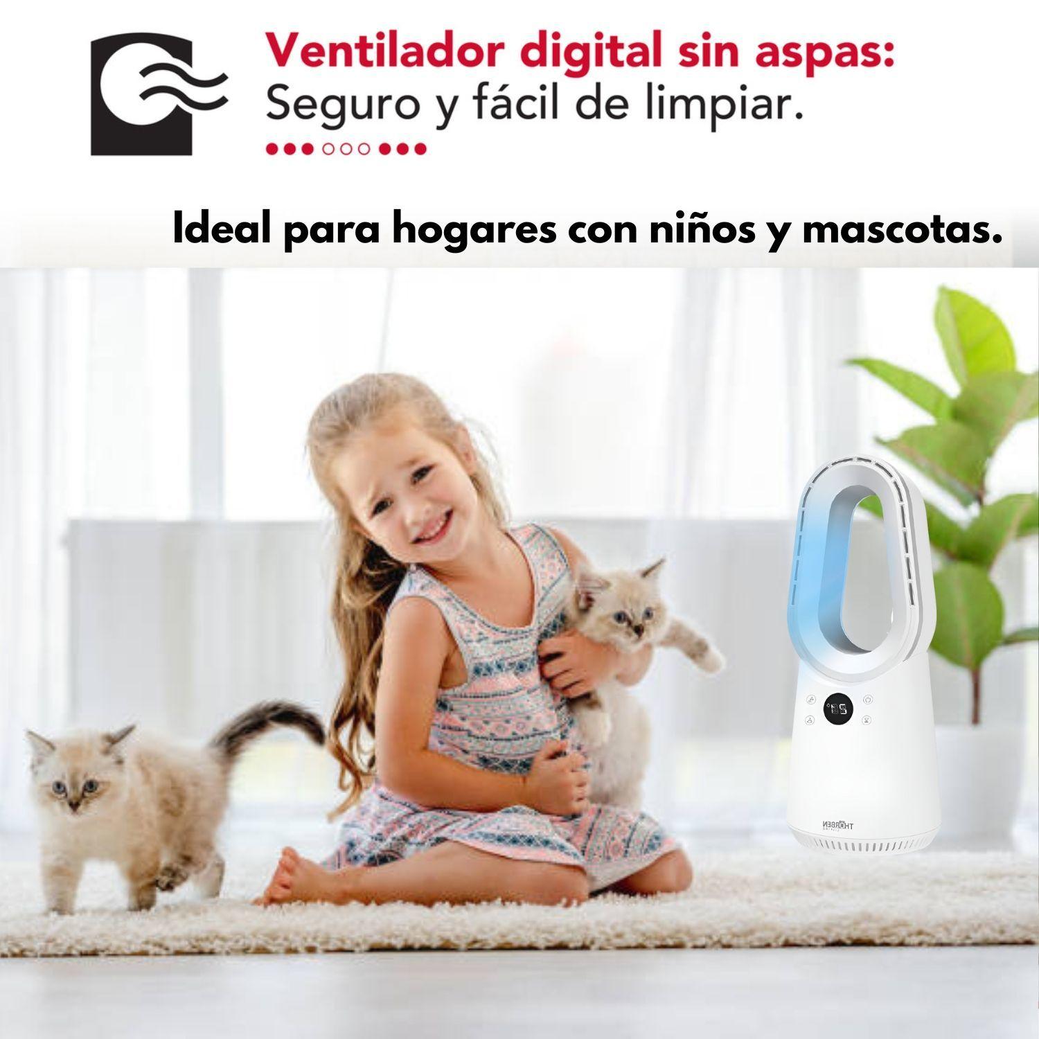 Ventilador Escritorio Pie Silencioso Thor Bladeless Digi Fan Thorben-2