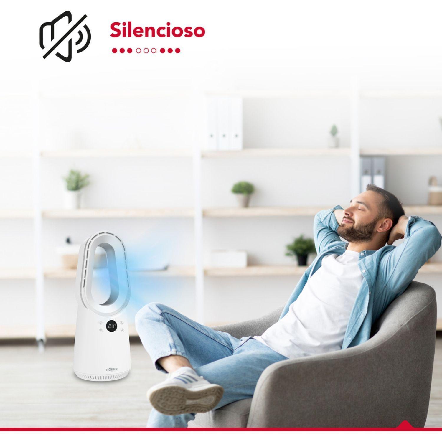 Ventilador Escritorio Pie Silencioso Thor Bladeless Digi Fan Thorben-5