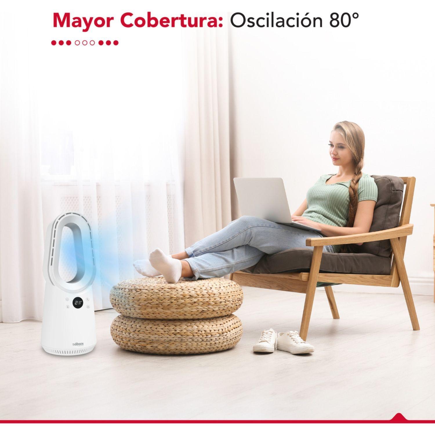 Ventilador Escritorio Pie Silencioso Thor Bladeless Digi Fan Thorben-6