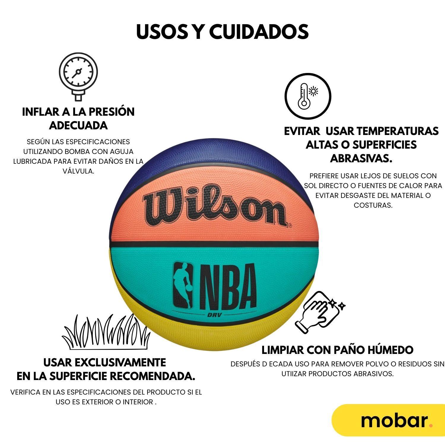 Balon Basquetbol Pelota Basketball Wilson N7 Drv Alternating-9