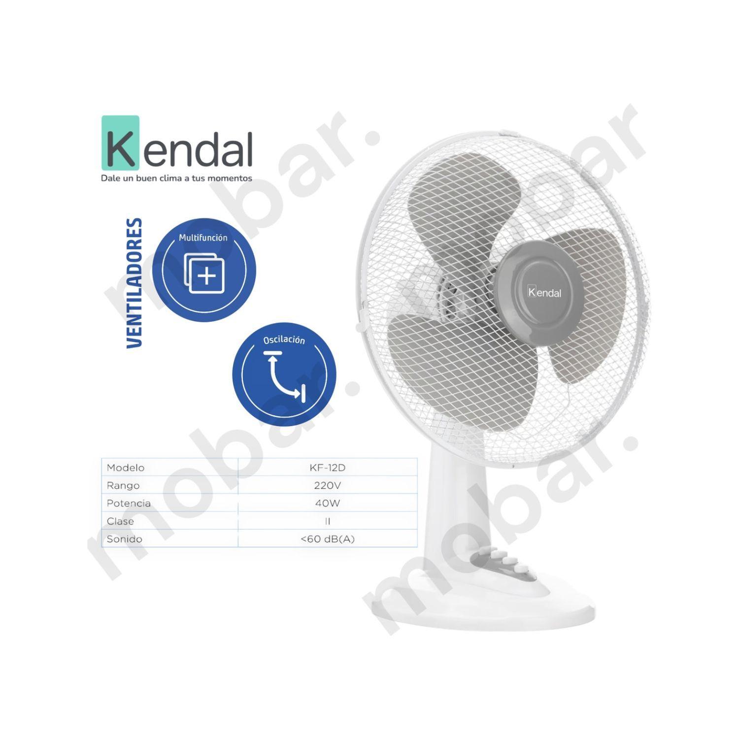 Ventilador Mesa Sobremesa Silencioso Kendal Kf-12d Oscilante-6