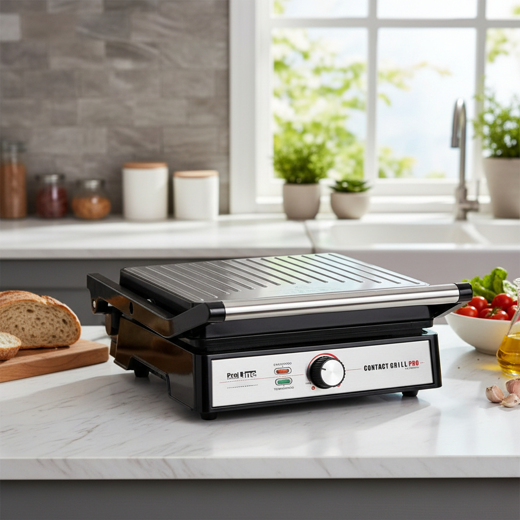 Parrilla El ctrica Plancha Panini Grill Sindelen Pe 5500in-0