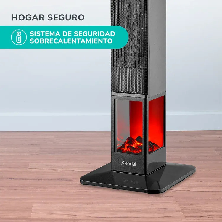 Calefactor Torre Ptc 2000w Kec ember1 Kendal Estufa Electric-5