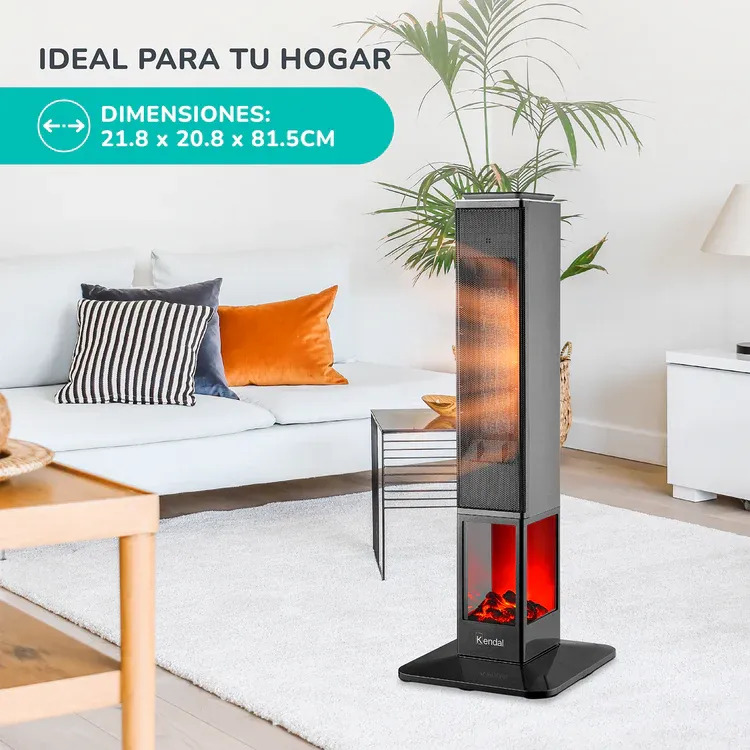 Calefactor Torre Ptc 2000w Kec ember1 Kendal Estufa Electric-6