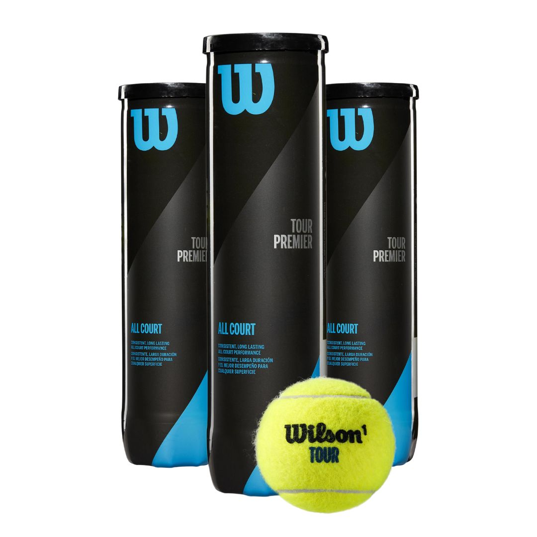 Pelotas Tenis Pelotas Padel Wilson Tour Premier Tarro 3 Unid-4