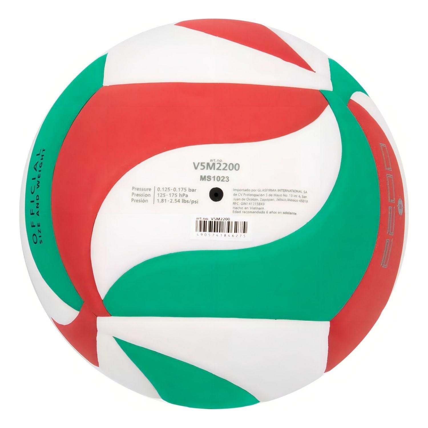 Pelota Volleyball Balon Voleibol Voley 5 V5m2200 Molten Pu-7