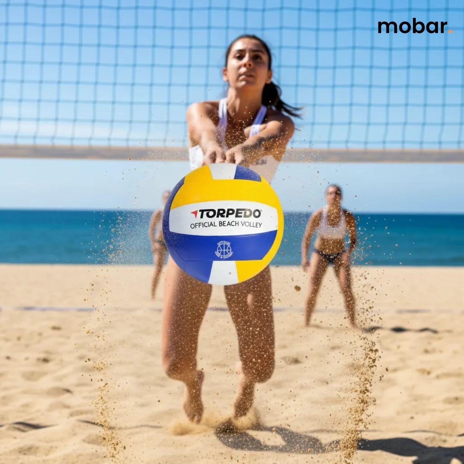Balon Voleibol Playa Beach Volley N 5 Torpedo Tama o y Peso Oficial-4