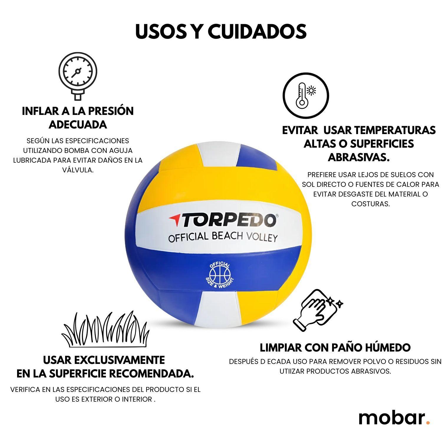 Balon Voleibol Playa Beach Volley N 5 Torpedo Tama o y Peso Oficial-6