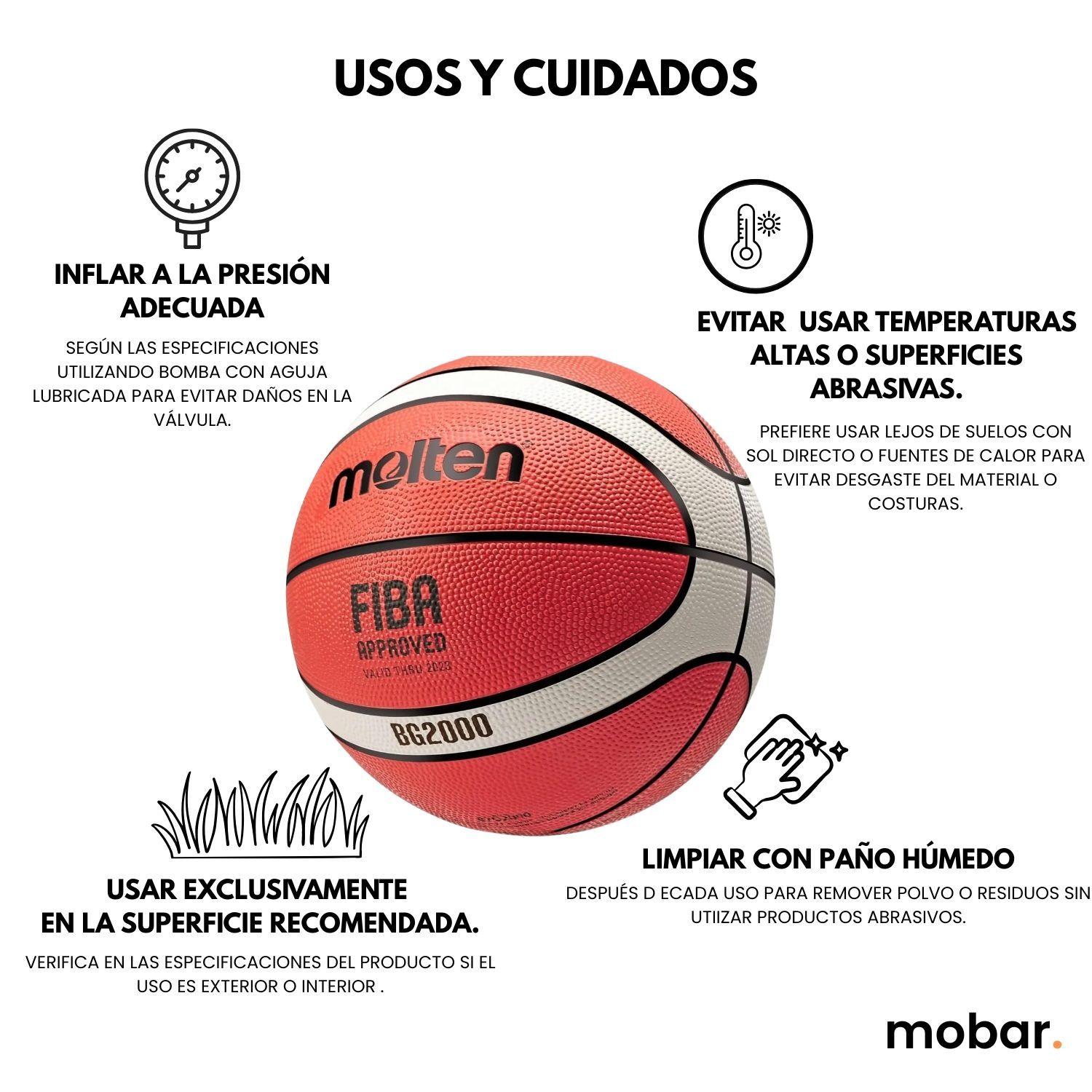 Balon Pelota Basquetbol N5 Basketball Molten Bg2000 Outdoor-9