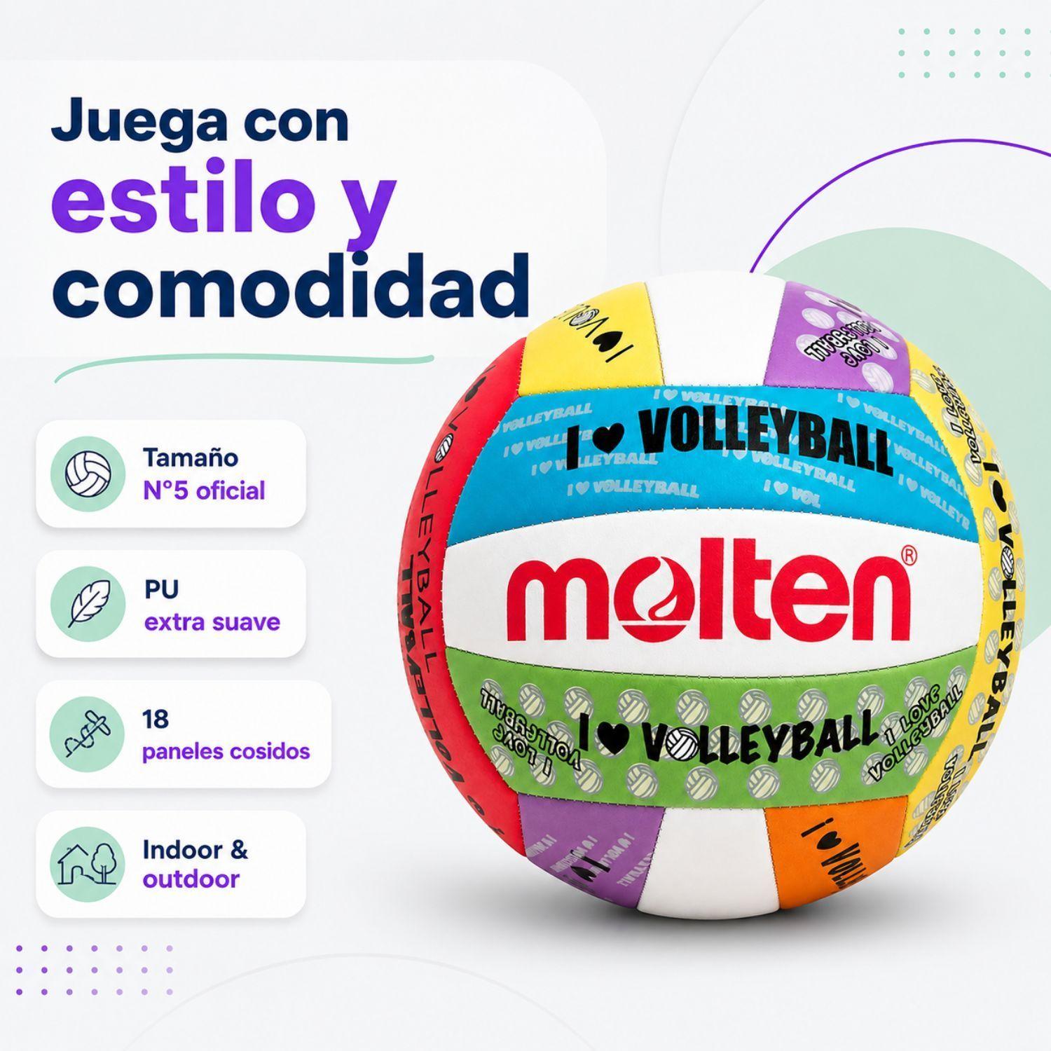 Pelota Volleyball Balon Voleibol Volei Molten Love Volley N5-3