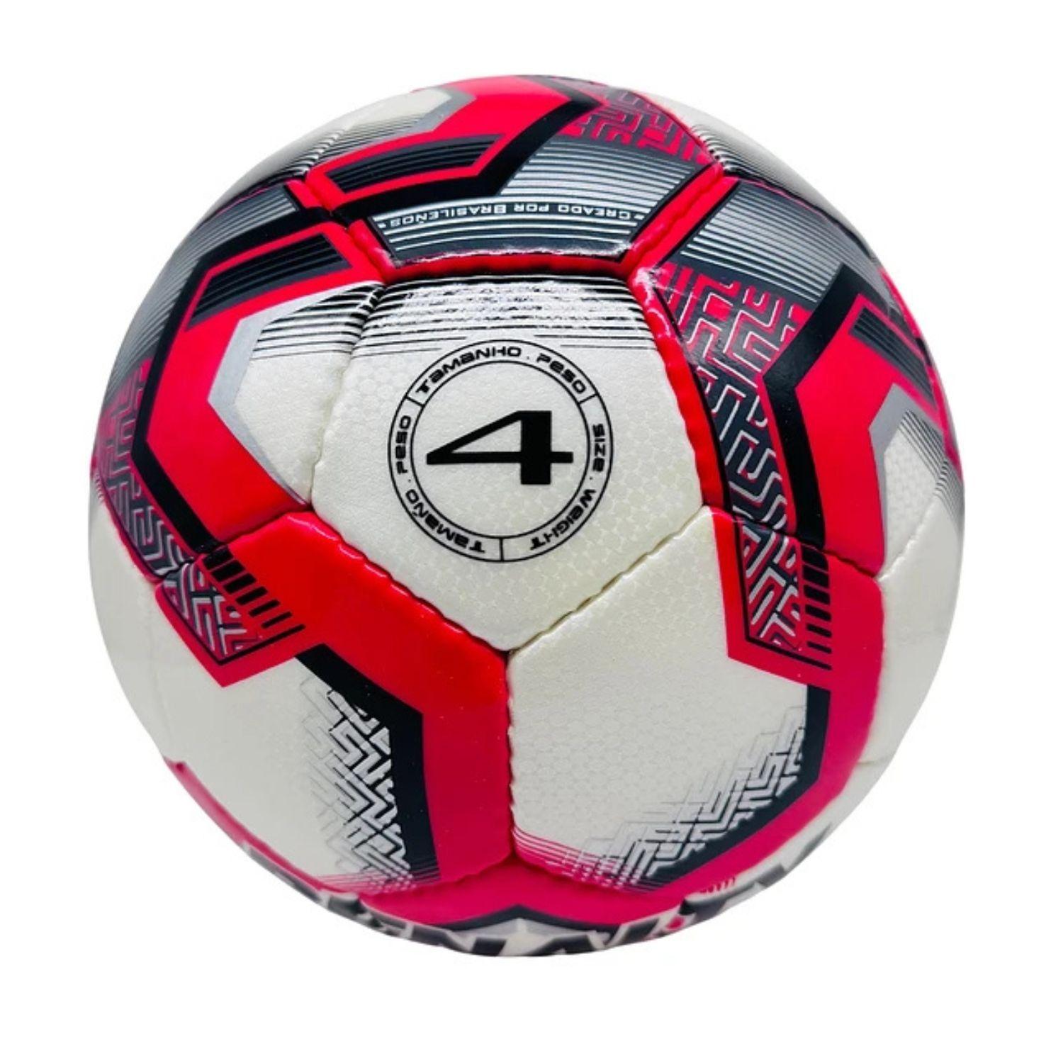 Pelota Futbolito Balon Futbol 7 N4 Penalty Storm XXV Bote Medio Rojo-7