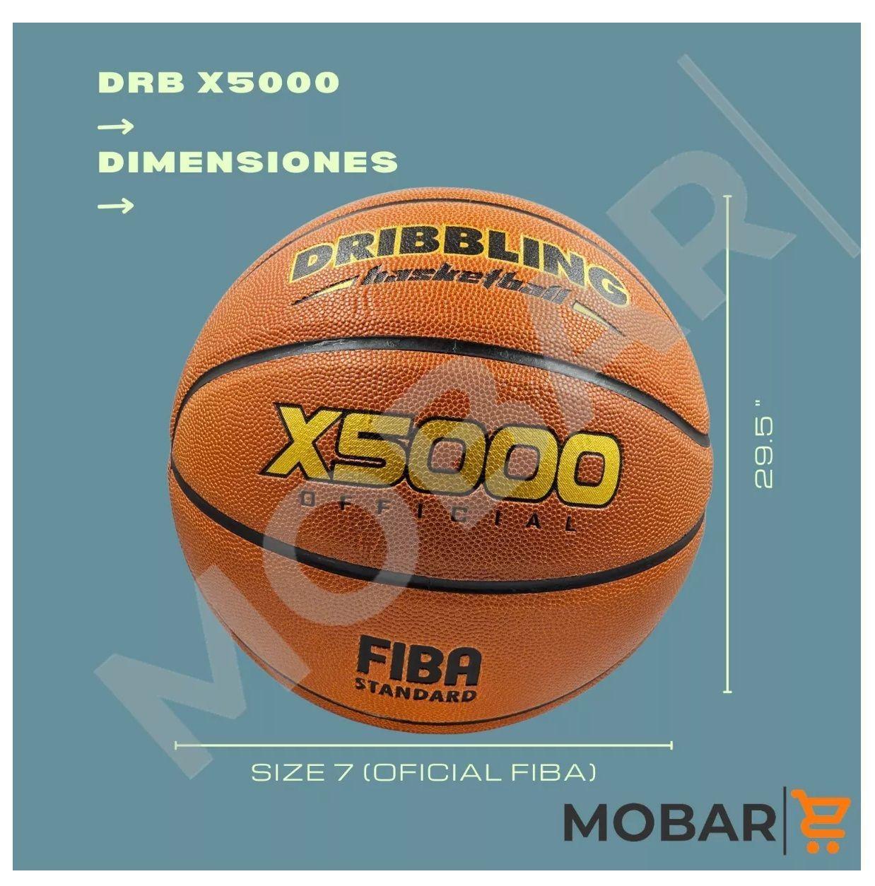 Balon Basquetbol Pelota Basketball 7 Drb X5000 Cuero Pu Fiba-2