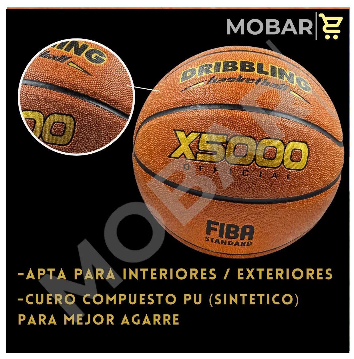 Balon Basquetbol Pelota Basketball 7 Drb X5000 Cuero Pu Fiba-5