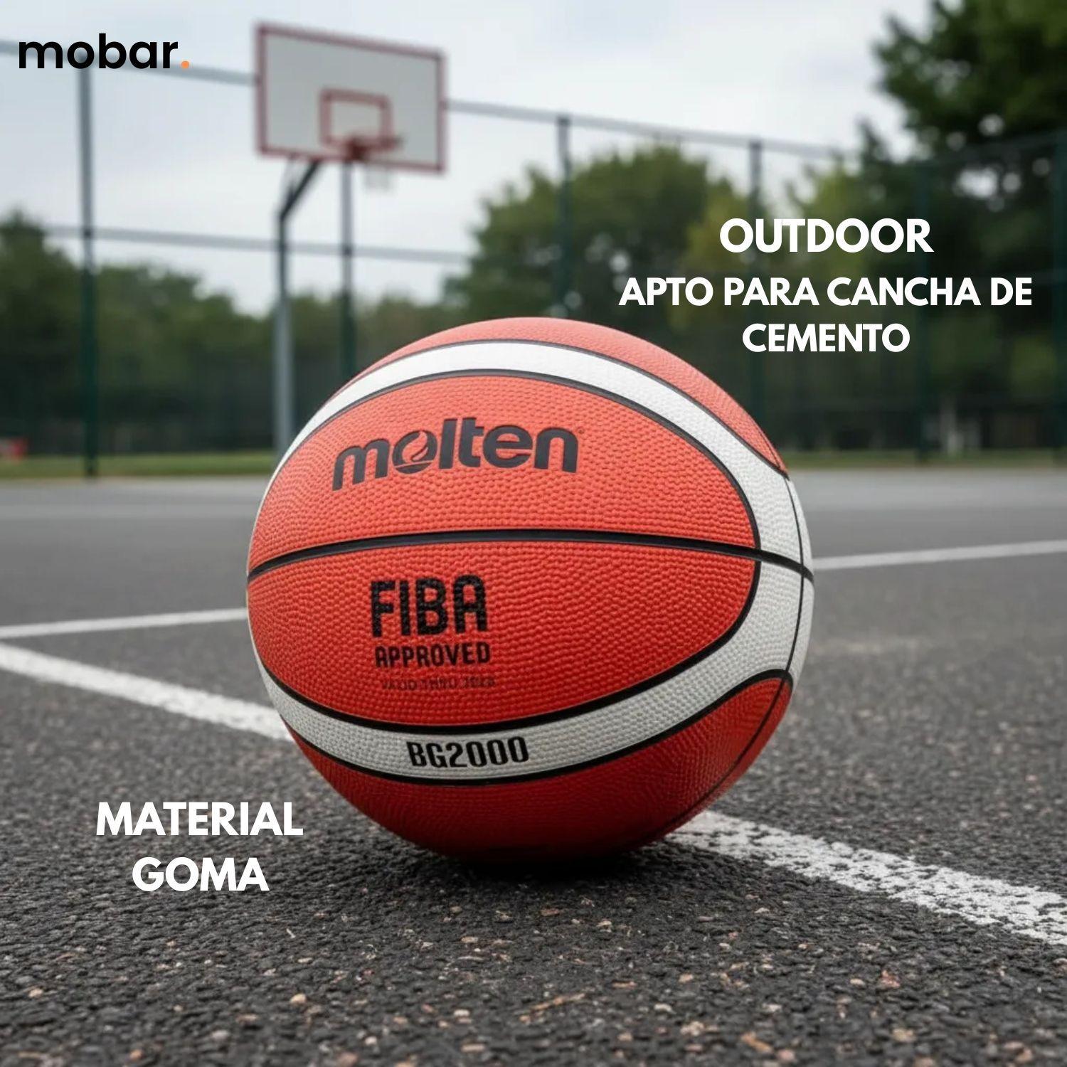 Balon Pelota Basquetbol N6 Basketball Molten Bg2000 Outdoor-4