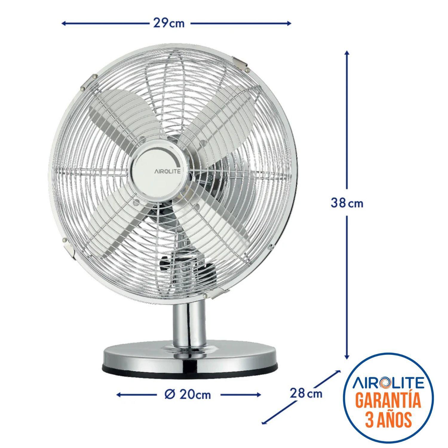 Ventilador Sobremesa Escritorio Metal 10 V10sm Airolite-6