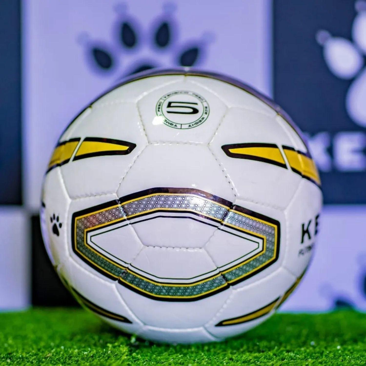 Balon Futbol Galatico N5 Blancodorado Kelme Bote Alto-3