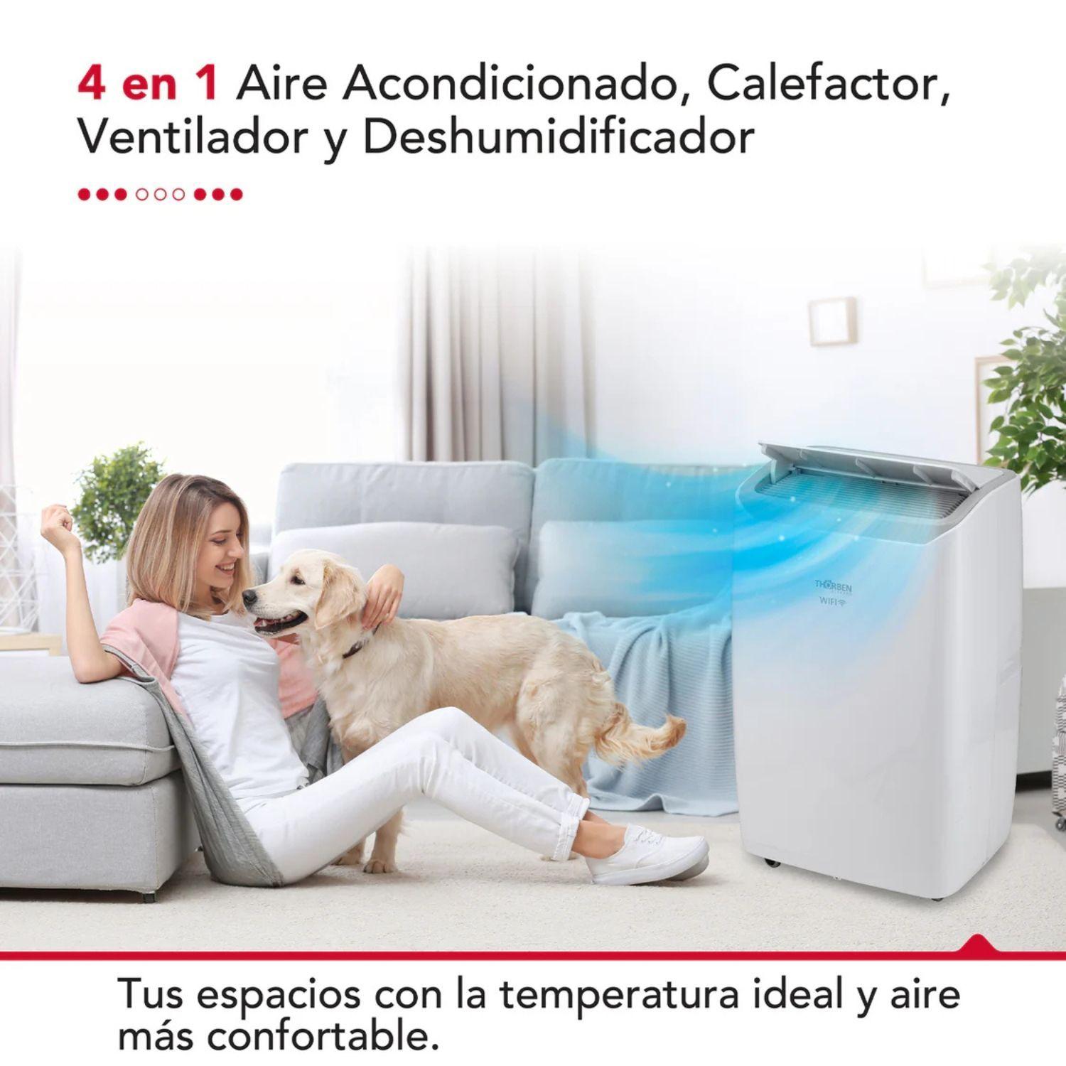 Aire Acondicionado Portatil Smartpac 4 en 1 Wifi 12000 btu Thorben-2